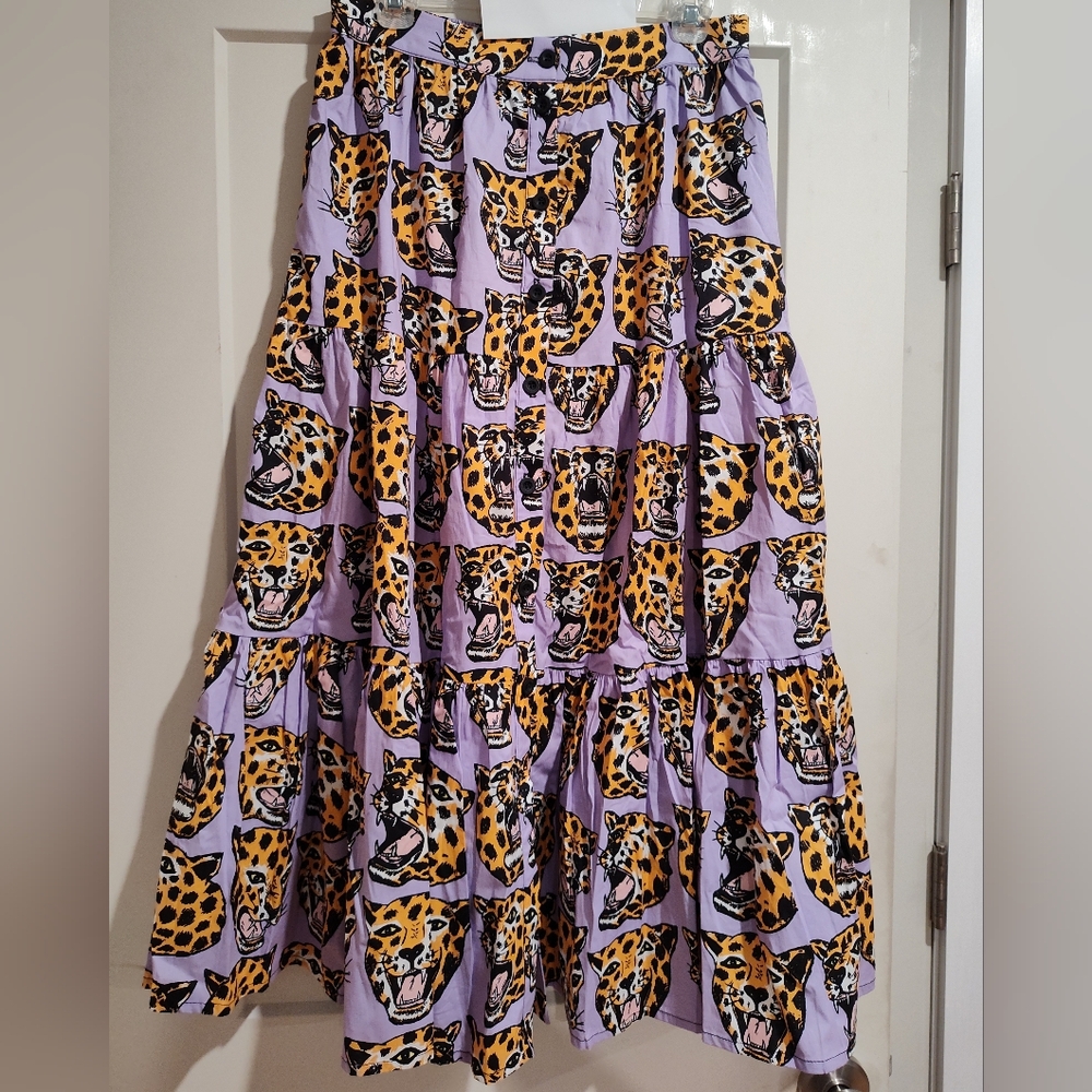 Nooworks Cheetah Head Prairie Skirt